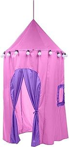 lot 9 image: HearthSong 6-Foot Lighted Hideaway Canopy and Backyard Play Space Pink