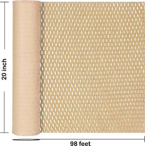 lot 61 image: Etanllow Brown Kraft Packaging Paper for Shipping Wrapping, Eco Friendly Honeycomb Packaging Paper Roll 20 In x 98 Ft (ETA20-98) - Qty 2