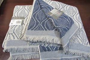 lot 71 image: Trident - Boho Luxury 100 Cotton Bath Towels - 2 Pack - 30 x 58