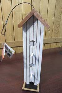 lot 92 image: Meijer Tower Wood Seed Feeder - 2.4 Quart
