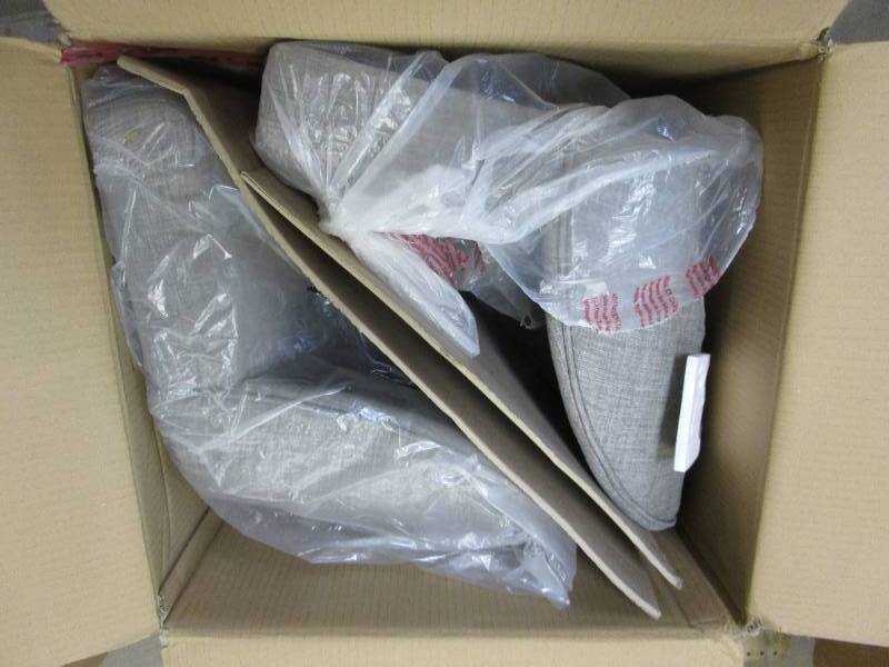 lot 177 image: 2 Pack Gray Counter Stools (MISSING BASES, ONLY SEATS)