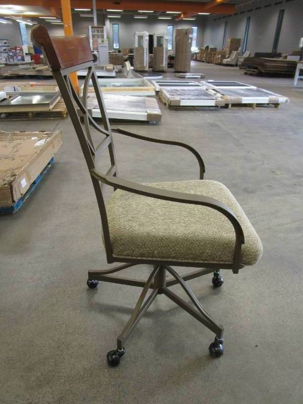 lot 88 image: Powell Eden Swivel Arm Chair in Tan - SCRATCH & DENT