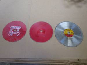 lot 36 image: (3) Saw Blades - Used in Warehouse