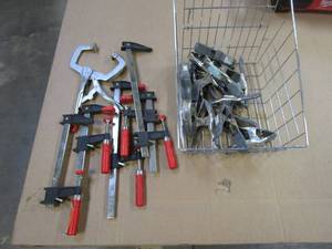 lot 38 image: MISCELLANEOUS CLAMPS - USED IN WAREHOUSE