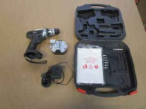 lot 41 image: 12Volt Cordless Drill With Battery and Charger, Works Well - Used in Warehouse