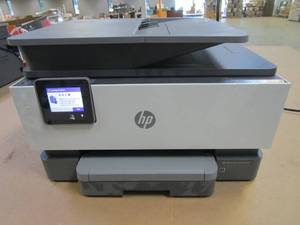 lot 42 image: HP OfficeJet Pro 9018 All-in-One Printer - USED IN RETAIL OFFICE, Worked Last when used - Electronics Work.