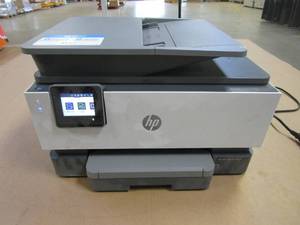 lot 43 image: HP OfficeJet Pro 9018 All-in-One Printer - USED IN RETAIL OFFICE, Worked Last when used - Electronics Work.