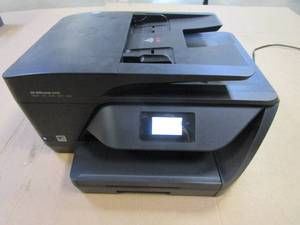 lot 44 image: HP OfficeJet 6958 All-in-One Printer - USED IN RETAIL OFFICE, Worked Last when used - Electronics Work.