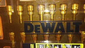 lot 40 image: DeWalt 38 Drive Bit Socket Set.