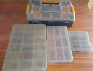 lot 51 image: Plastic Storage Units (5) with Contents