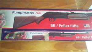 lot 57 image: Crosman Pumpmaster 760 BB Pellet Riffle.