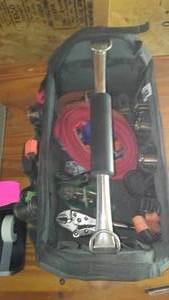 lot 59 image: Canvas Tool Organizer Tote with Contents.