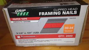 lot 72 image: Grip Fast Framing Nails.
