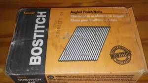 lot 73 image: Bostitch Angled Finish Nails.