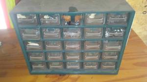 lot 76 image: 25 Drawer Compartment Organizer. Includes Contents