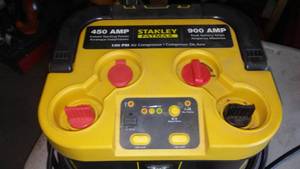 lot 126 image: Stanley Fat Max Jum Starter with on-board  Air Compressor.