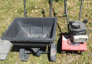 lot 8 image: Cultivator And Fertilizer Spreader