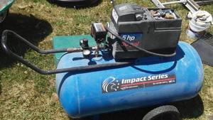 lot 23 image: Air Compressor. 5 Hp, 30 Gal.