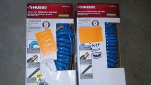 lot 206 image: Huskey 25 Foot Air Hoses (2) NEW