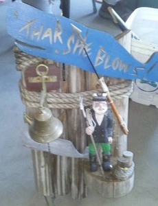 lot 210 image: THAR SHE BLOWS  With Brass Bell Cool