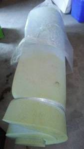 lot 211 image: Memory Foam Queen Size topper. 3 inch.
