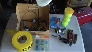 lot 225 image: Caution Tape, Tennis Balls and more.