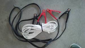 lot 321 image: Jumper Cables And Extension Cord. Both Like New