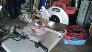 lot 356 image: Tool Shop Miter Saw, With Table.