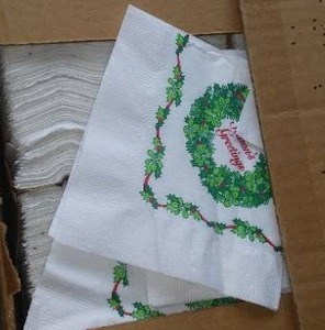 lot 368 image: Christmas Seasonal Napkins (3 Full Cases)