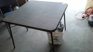 lot 372 image: 60s vintage Square Card Table