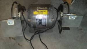 lot 284 image: Buffalo Bench top Grinder. With 2 Wheels.