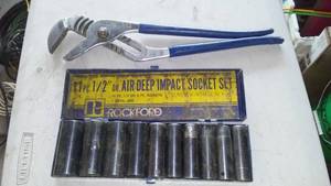 lot 312 image: Channel Wrench and Deep Impact Socket Set