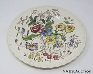 lot 43 image: crown Ducal china platter May Flower platter