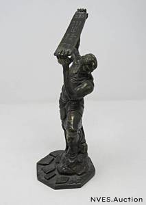 lot 48 image: The Bronze figurals Bronze Noah and Bronze Moses
