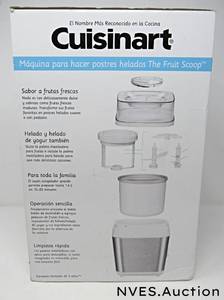 lot 62 image: Cuisinart The Fruit Scoop Frozen Dessert Maker