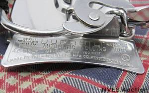lot 122 image: Vintage travel iron