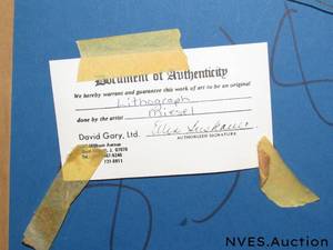 lot 221 image: art with doc. of authenticity