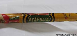 lot 226 image: Mexican hand carved walking stickcane