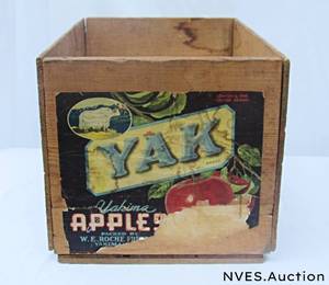 lot 245 image: 2 crates,art, 3 burlap (vintage)