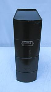 lot 255 image: vintage book look metal file container