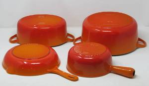 lot 334 image: Le Creuset cooking set ORANGE