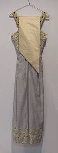 lot 359 image: Vintage 1970 long dress with shawl
