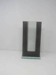 lot 242 image: Glass and metal vase from Portugal