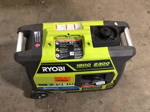 RYOBI 2,300-Watt Recoil Start Bluetooth Super Quiet Gasoline Powered Digital Inverter Generator with CO Shutdown Sensor   Customer Returns See Pictures