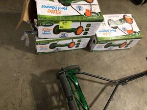 Lot of Scoots Lawn Mower Reel Customer Returns See Pictures