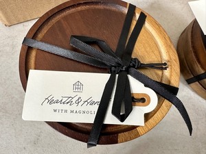 lot 201 image: 6 New Coasters Sets From Hearth and Home with Magnolia