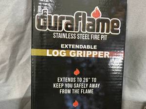 lot 14 image: New Duraflame Firepit Carry Bag, Stand, Tongs
