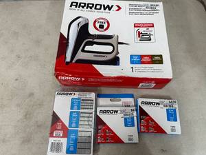 lot 20 image: Brand New Arrow Electric Stapler  Nailer with Staples