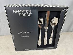 lot 26 image: New Hampton Forge 45 Pc Flatware Set