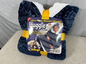 lot 45 image: New Snuggle Plush Blanket Hoodies